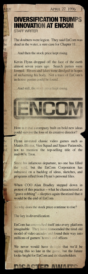 Illustration for article titled First Tron 2 Viral: Flynn Lives